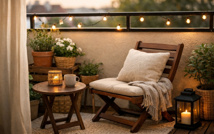 Jak odświeżyć balkon małymi zmianami, żeby chciało się na nim siedzieć?